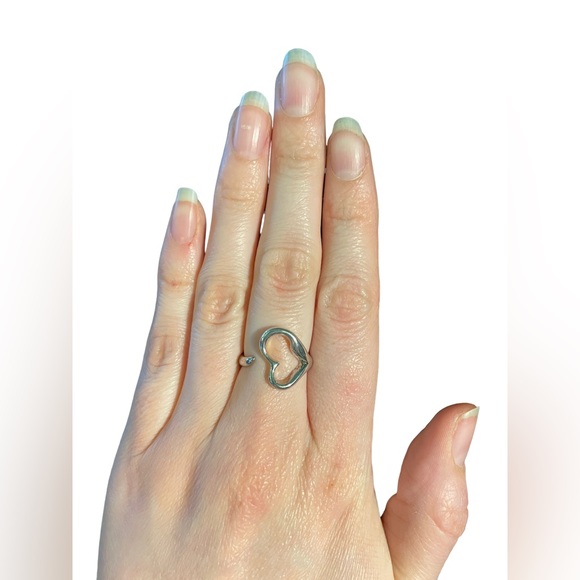 Silver Heart Adjustable Ring - Picture 4 of 4